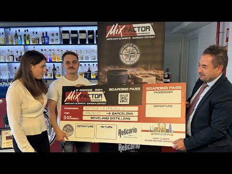 Mattia Cipriani vincitore MixFactor Relicario Experience 2024 - Walter Gosso di Mercanti di Spirits