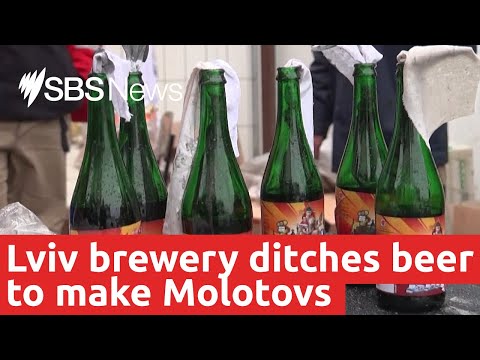 Lyiv brewery ditches beer to make Molotov cocktails instead | SBS News