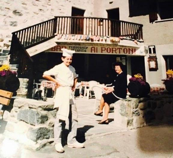 Chef Alessandro Negrini - Ristorante Ai Portoni Chiareggio - anni '90