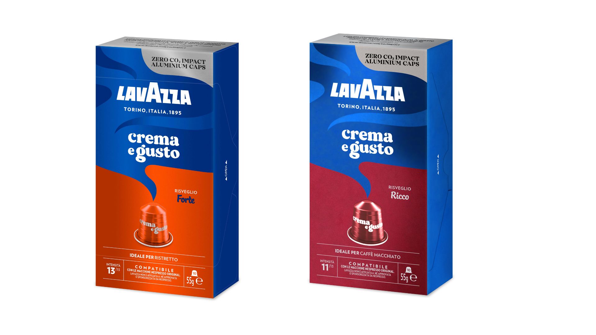 Nuove capsule Lavazza a zero impatto Co2* compatibili con macchine Nespresso  Original