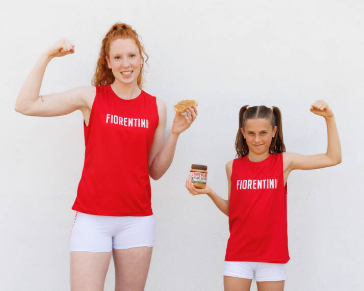 Alessia Mazzari e Camilla, le atlete protagoniste del nuovo spot peanut butter Fiorentini