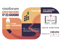 Acqua Orsini è main partner di Vinòforum 2024: scopri il temporary restaurant “Gocce di Eccellenza”