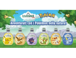 La Limited Edition Levissima Issima celebra le avventure dei piccoli con 18 nuove grafiche dei Pokémon