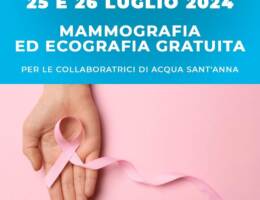 Acqua Sant’Anna e Welfare Care per la prevenzione del tumore al seno