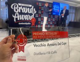 Vecchio Amaro del Capo grande campione al concorso Brands Award 2024
