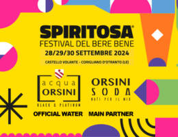 Acqua Orsini e Orsini Soda protagonisti a Spiritosa a Corigliano d’Otranto (LE), dal 28 al 30/09/2024