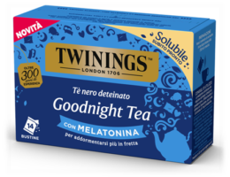 Twinings presenta Goodnight Tea, il primo tè nero deteinato con melatonina