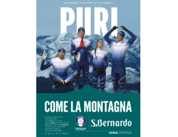 S.Bernardo, acqua ufficiale FISI, svela la campagna “Come la Montagna”