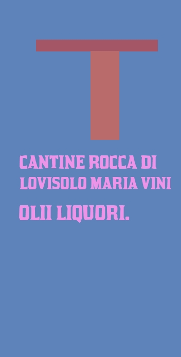 logo Cantine Rocca di Lovisolo Maria Vini Olii Liquori.